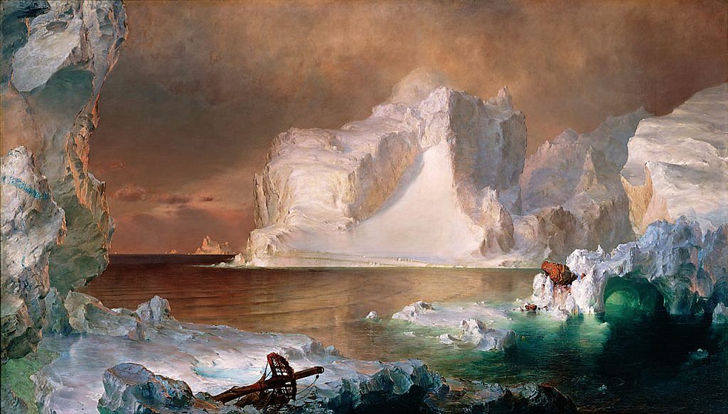 icebergs painting