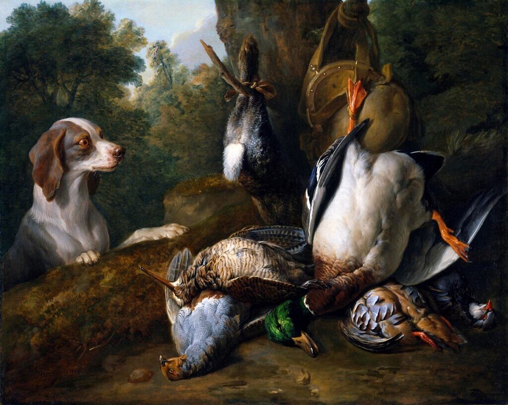 Still Life with Dog and Game, Alexandre-François Desportes (1710) Museum of Fine Arts, Houston